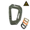 Taktická karabina MOLLE (ABS) – D-ring klip na výstroj. Ne pro lezení. NOT FOR CLIMBING  ABS, D-ring, MOLLE/PALS, NOT FOR CLIMBING