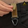 Taktická klíčenka MOLLE s karabinou a suchým zipem opasek