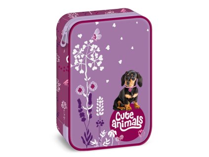 Peračník 1zip poschodový Cute animals Puppy ARS UNA