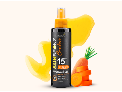 SB30201CA Carotene mrkvový bronz olej SPF 15