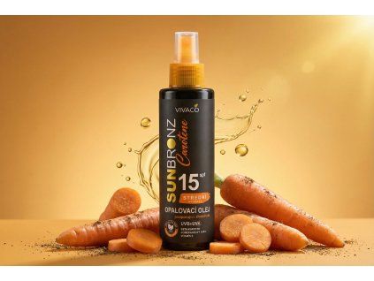 opalovací olej carotene spf 15 s mrkví