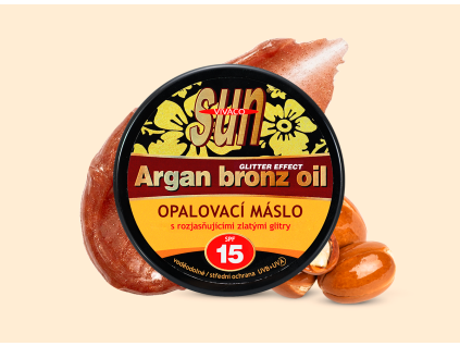 SPF 15 opalovaci maslo s glitry