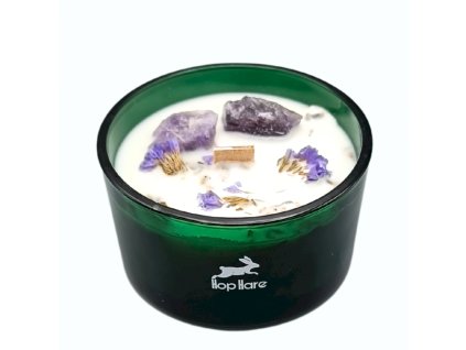 Sviečka s kryštáľom - Mesiac