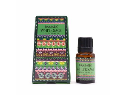 Banjara Indický Vonný Olej 10ml - Biela Šalvia