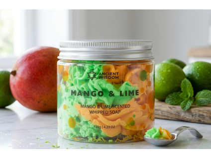Šľahané Mydlo - Mango a Limetka