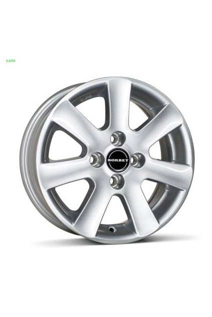 Disk Borbet CA 7x16 ET38 4x100 kristalovo strieborny