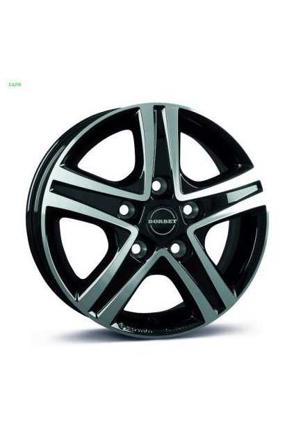 Disk Borbet CWD 6x16 ET68 5x130 cierno lesteny  leskly