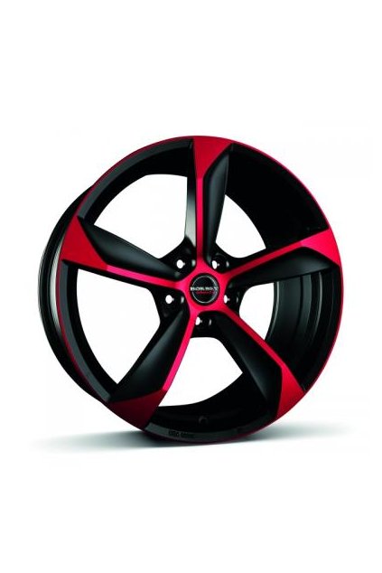 Disk Borbet S 8.5x19 ET45 5x112 black red matt