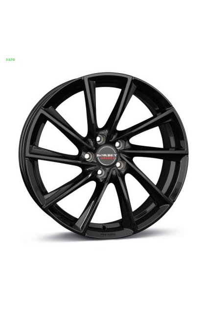 Disk Borbet VTX 9.5x19 ET25 5x112 cierny leskly