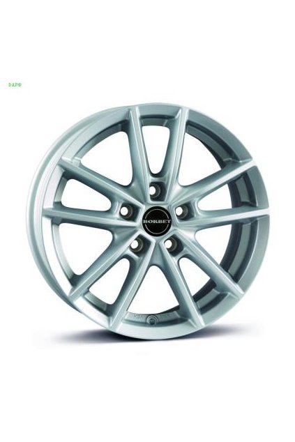 Disk Borbet W 6x15 ET43 5x114.3 kristalovo strieborny