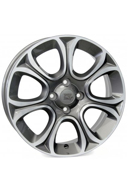 WSP FIAT EVO 6.0x16.0 ET45 4x100 ANTHRACITE POLISHED