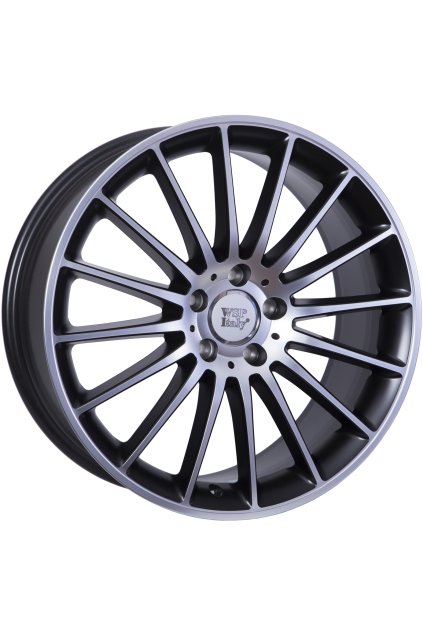 WSP MERCEDES SHANGHAI 8.0x19.0 ET45 5x112 DULL BLACK F POLISHED