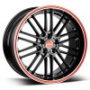 Disk Borbet CW2 9.5x19 ET30 5x112 black red line