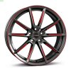 Disk Borbet LX 8.5x19 ET37 5x114.3 graphite spoke rim red polishe