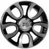 WSP FIAT ERCOLANO 7.0x17.0 ET41 5x98 GLOSSY BLACK POLISHED