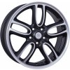 WSP MINI AMSTEL 7.5x19.0 ET52 5x120 DULL BLACK F POLISHED