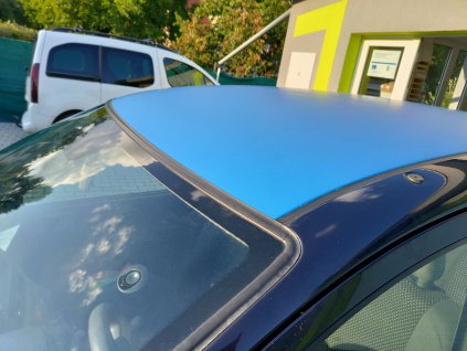 Grafiwrap autofólie světle modrá matná metalická kanálky