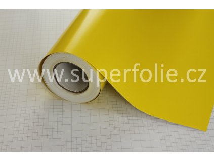 Superfolie autofólie Citronově žlutá matná, kanálky