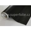 Superfolie - Černá 3D karbonová s kanálky  černá 3D, s kanálky