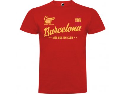 Pánske tričko Barcelona, červená