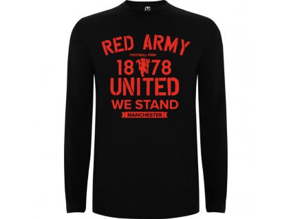 Pánske tričko dlhý rukáv red army, čierne