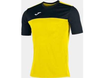 Futbalový dres S/S T-SHIRT WINNER YELLOW-BLACK