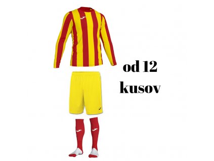 Futbalová sada Joma Inter s dlhým rukávom pre celé mužstvo, od 12 ks, ?ervená / žltá