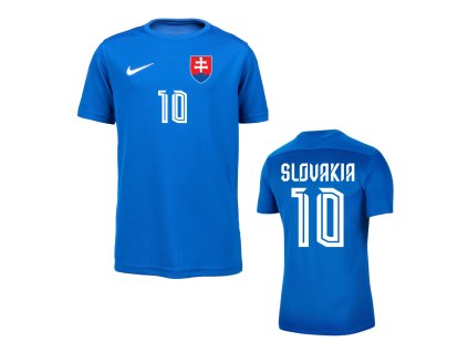 Futbalový dres SLOVAKIA EURO2020 REPLIKA s potlačou, modrá