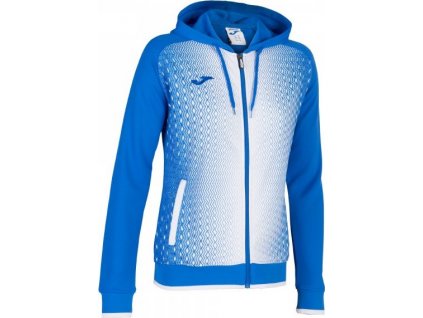 Dámska tréningová mikina  SUPERNOVA HOODED JACKET ROYAL-WHITE WOMAN