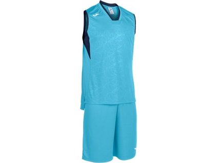 Basketbalový set CAMPUS SET BASKET F TURQUOISE- DARK NAVY SLEEVELES