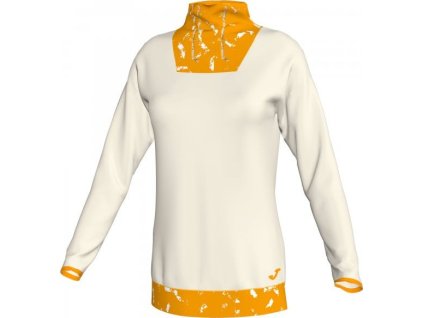 Dámska mikina NECK ELECTRA  OFFWHITE-MUSTARD WOMAN