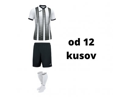 Futbalová sada Joma Tiger II pre mužstvo, od 12 kusov, biela / ?ierna