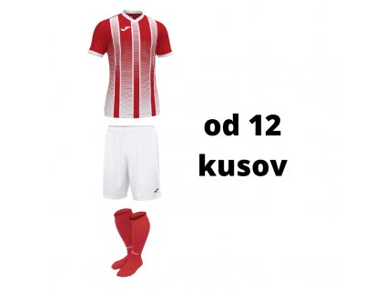 Futbalová sada Joma Tiger II pre mužstvo, od 12 kusov, ?ervená / biela