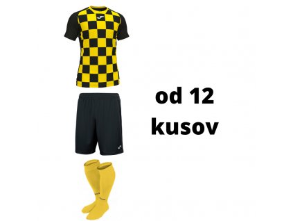 Futbalová sada Joma Flag II pre mužstvo, od 12 kusov, ?ierna / žltá