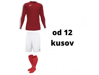 Futbalová sada Joma Academy s dlhým rukávom pre mužstvo, od 12 kusov, ?ervená / biela