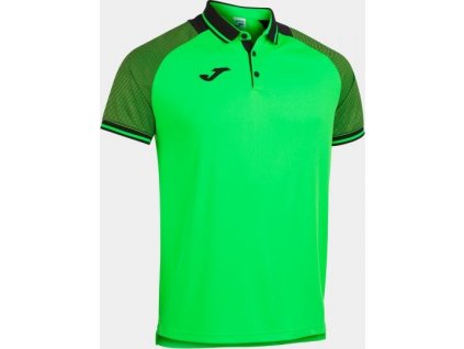 Polokošeľa ESSENTIAL II POLO FLUOR GREEN-BLACK S/S