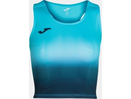 Dámsky top ELITE VII TOP FLUOR TURQUOISE-DARK NAVY