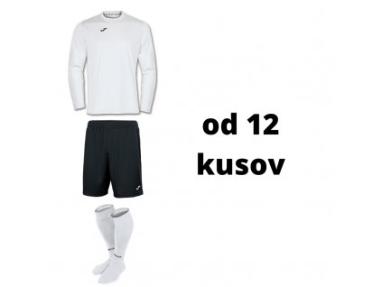 Futbalová sada Joma Combi s dlhým rukávom, od 12 kusov, biela / ?ierna