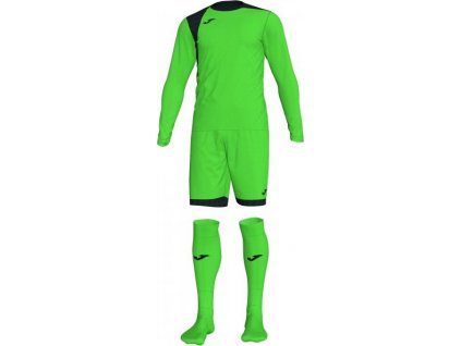 Brankársky set ( dres + šortky + štucne) ZAMORA IV GOALKEEPER SET FLUOR GREEN L/S, veľkosť 6XS-5XS