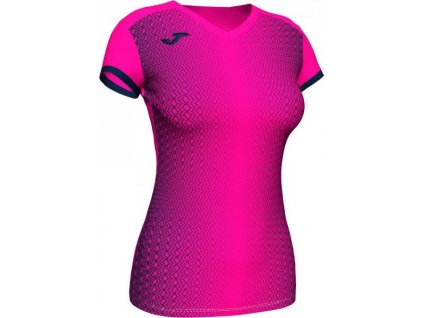 Dámsky dres SUPERNOVA T-SHIRT FLUOR PINK-DARK NAVY S/S, veľkosť S