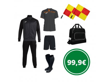 Rozhodcovský 7 kusový set Joma LINESMAN , sivá