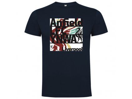 Detské tričko Anfield YNWA, tmavomodrá
