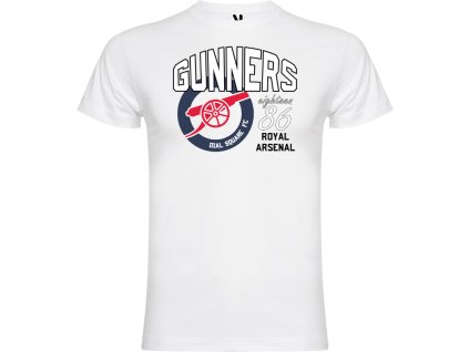 Detské tričko Gunners, biela