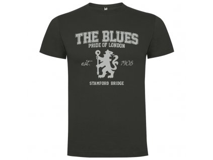 Detské tričko The Blues, tmavo sivé