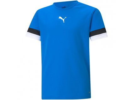 Detské tréningové tričko Puma teamRISE Jersey Jr modrá 704938 02