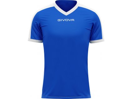 Futbalový výstrih Givova Revolution Interlock modrá biela MAC04 0203