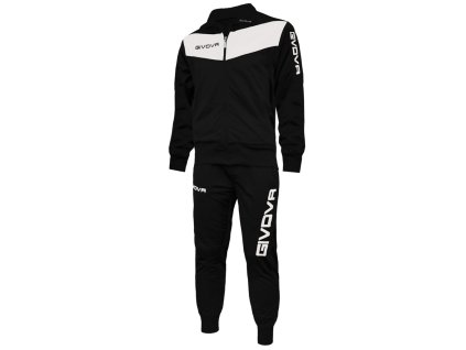 Tréningová súprava Tuta Visa, čierna / biela, veľkosť L