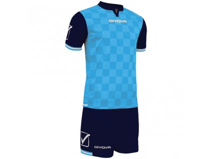 Futbalový set  dres + šortky  Givova Kit Competition, svetlo modrá / tmavo modrá, veľkosť M