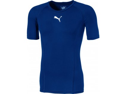 Pánsky futbalový dres Puma LIGA Baselayer SS modrý 655918 02