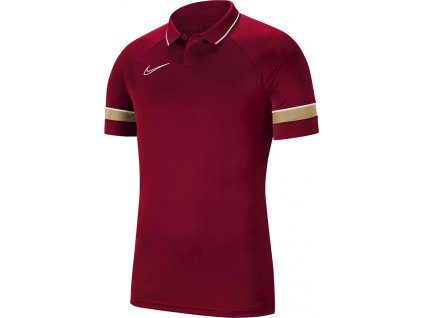 Detská polokošeľa Nike Dri-FIT Academy 21 Polo SS bordová CW6106 677